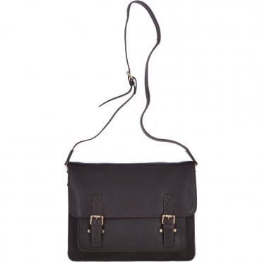 14 Inch Leather Satchel Brown : Josh