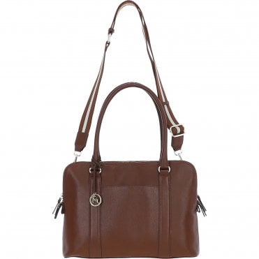 Ashwood 3 Section Large Leather Handbag Tan: X-39