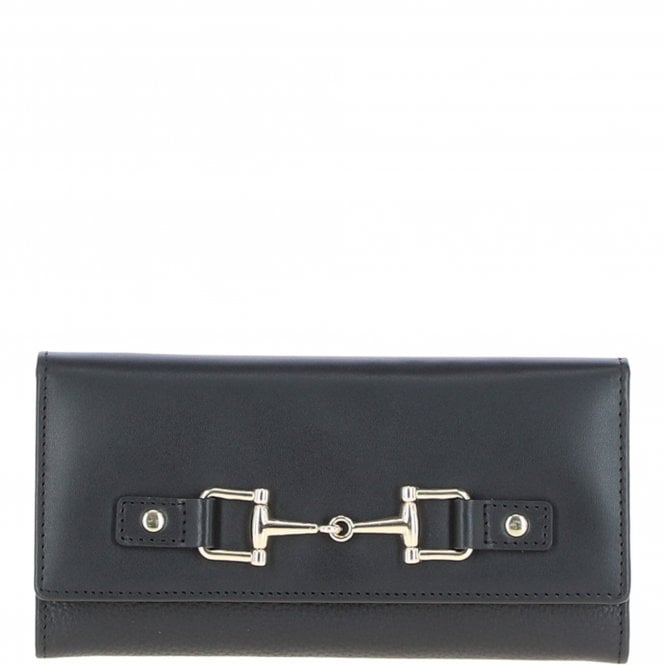 Ashwood 7 Card RFID Protected Large Leather Purse Black: Z-79