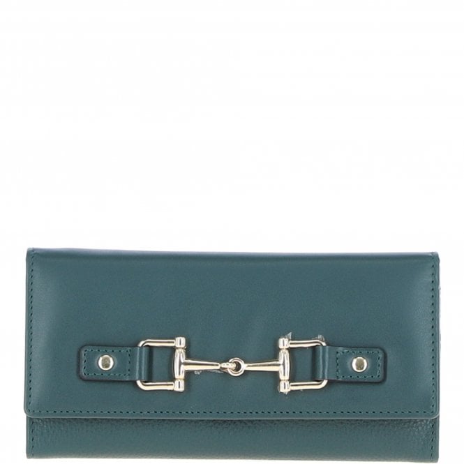 Ashwood 7 Card RFID Protected Large Leather Purse Green: Z-79