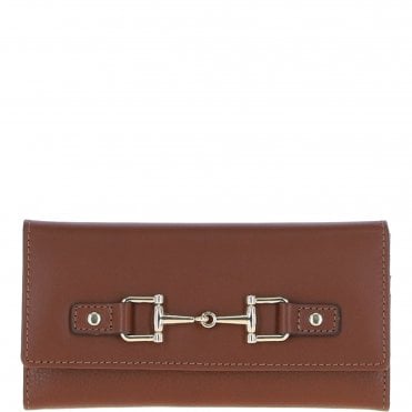 7 Card RFID Protected Large Leather Purse Tan: Z-79