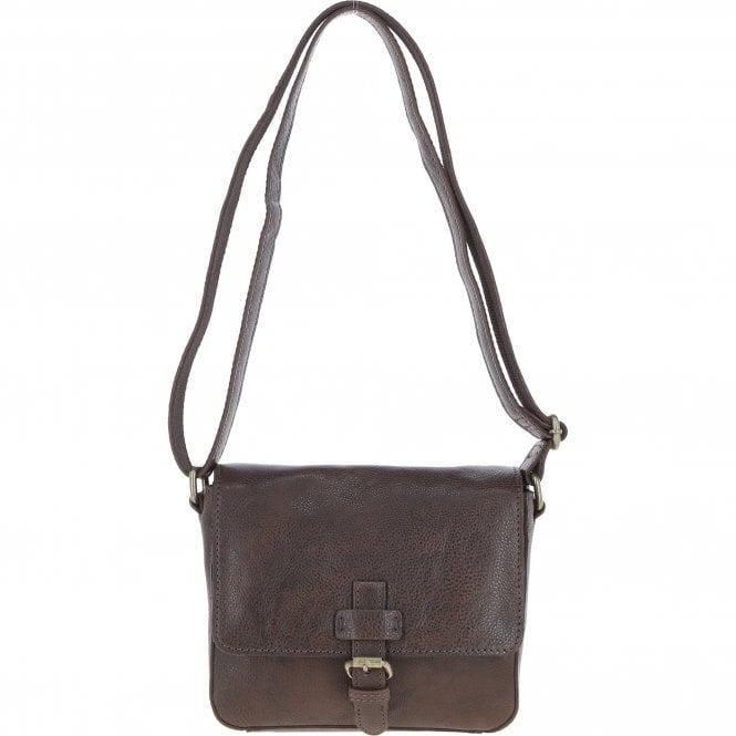 Ashwood Aswood Leather Crossbody Bag Brown: Dom