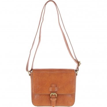 Aswood Leather Crossbody Bag Tan: Dom