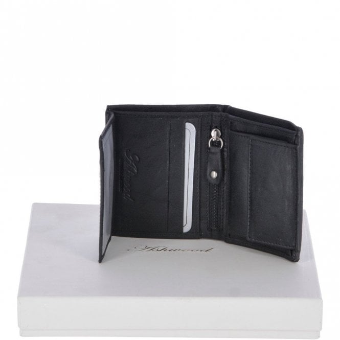 Ashwood Crumble 4 Card, ID & Coins Bill Fold Wallet Black/crum: 1417 C