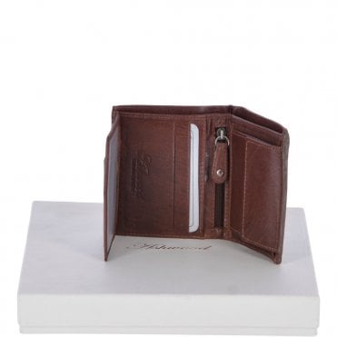 Crumble 4 Card, ID & Coins Bill Fold Wallet Tan : 1417 C
