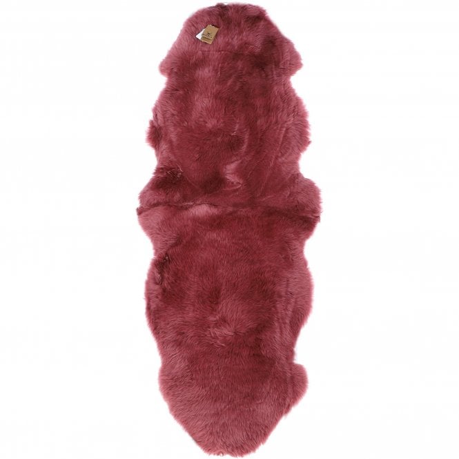 Ashwood Double Australian Sheepskin Rug Marsala