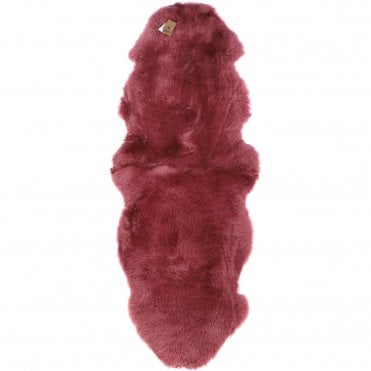 Ashwood Double Australian Sheepskin Rug Marsala