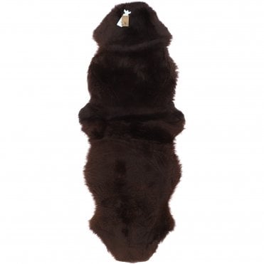 Ashwood Double Australian Sheepskin Rug Natural Brown