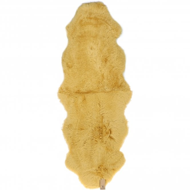 Ashwood Double Australian Sheepskin Rug Ochre