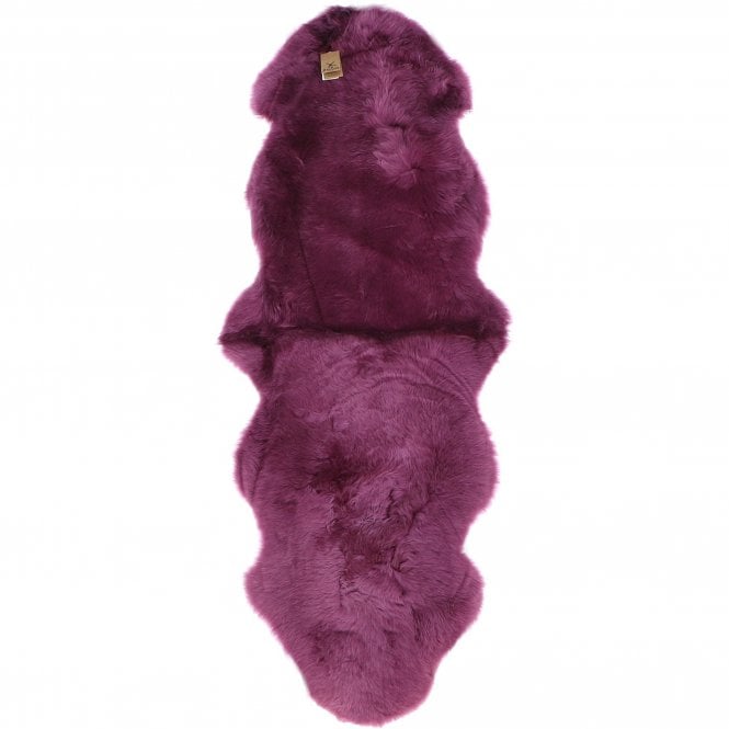 Ashwood Double Australian Sheepskin Rug Smokey Grape