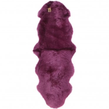 Ashwood Double Australian Sheepskin Rug Smokey Grape