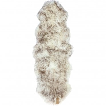 Ashwood Double Australian Sheepskin Rug Wolf Tip