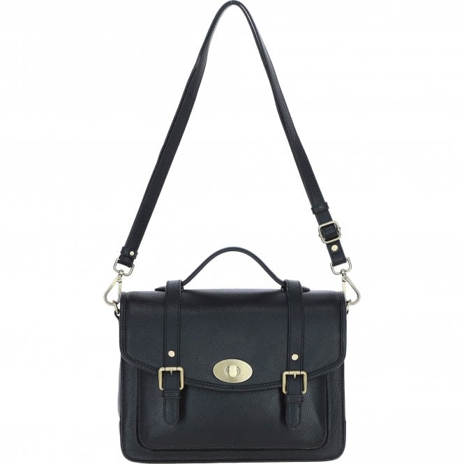 Ashwood Elegance Satchel Leather Hangbag Black: M-89