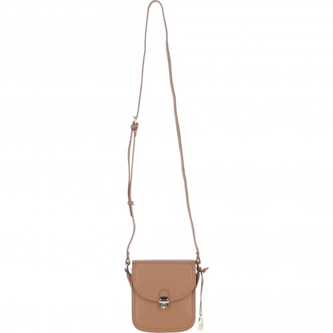 Ashwood Elegant Leather Crossbody Bag with Twist Lock Butterscotch: Y-52