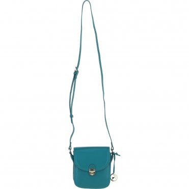 Ashwood Elegant Leather Crossbody Bag with Twist Lock Green: Y-52