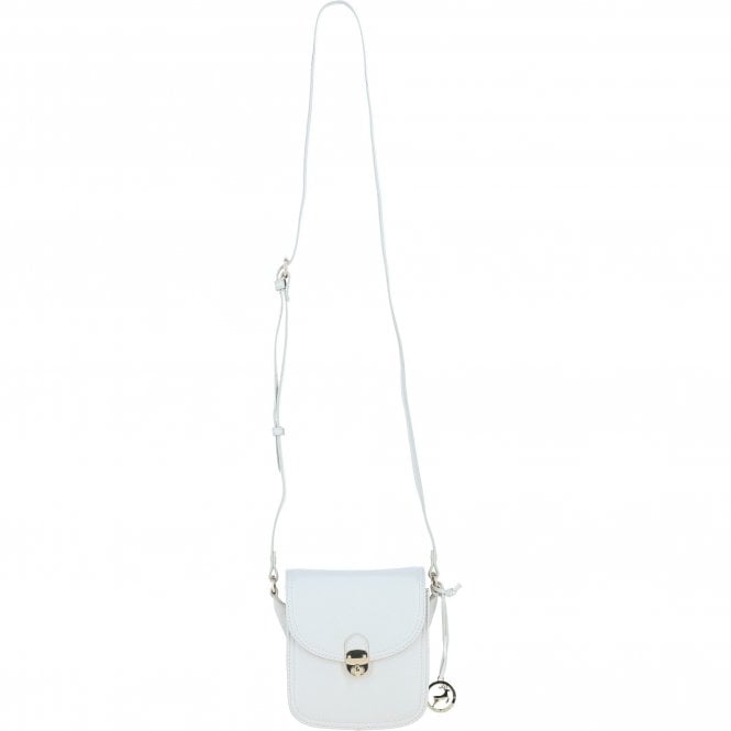 Ashwood Elegant Leather Crossbody Bag with Twist Lock White: Y-52