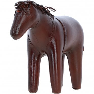 Elegant Leather Handcrafted Decorative Horse Chestnut: LF-178