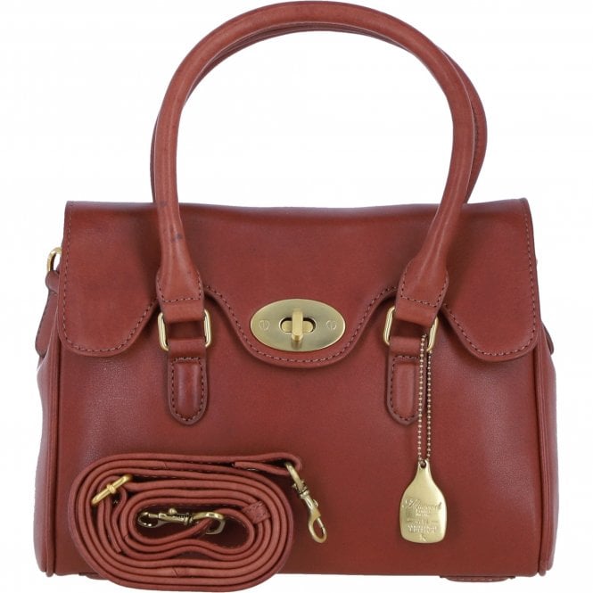 Ashwood Exquisite Genuine Leather Medium Shoulder Bag for Women in Tan: L-38