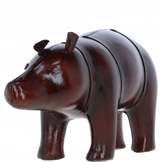 Ashwood Exquisite Handcrafted Leather Bear Decorative Ornament Chestnut: LF-175