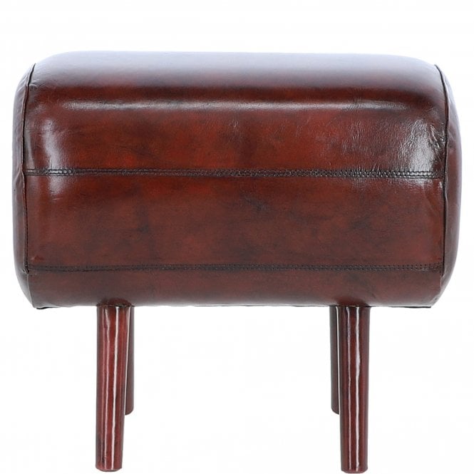 Ashwood Exquisite Real Leather Pommel HorseStool Chestnut: LF-171