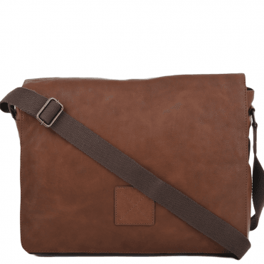 Five Pocket Carry All Leather Messenger Bag Tan/col : Pedro