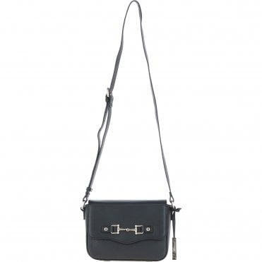 Ashwood Flap Over Leather Crossbody Bag Black: Z-75
