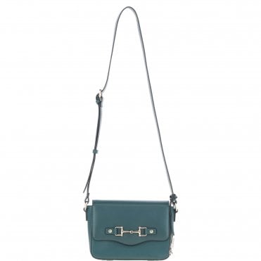 Ashwood Flap Over Leather Crossbody Bag Green: Z-75