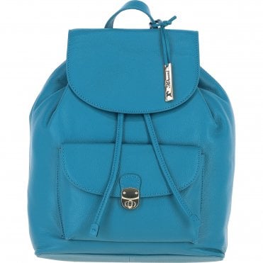 Ashwood Genuine Leather Compact Backpack Turquise: Y-57