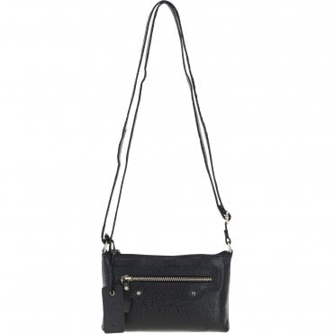 Ashwood Genuine Leather Crossbody Bag Black: G-15