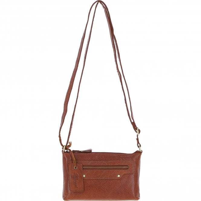 Ashwood Genuine Leather Crossbody Bag Honey: G-15