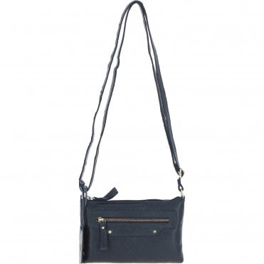 Ashwood Genuine Leather Crossbody Bag Navy: G-15