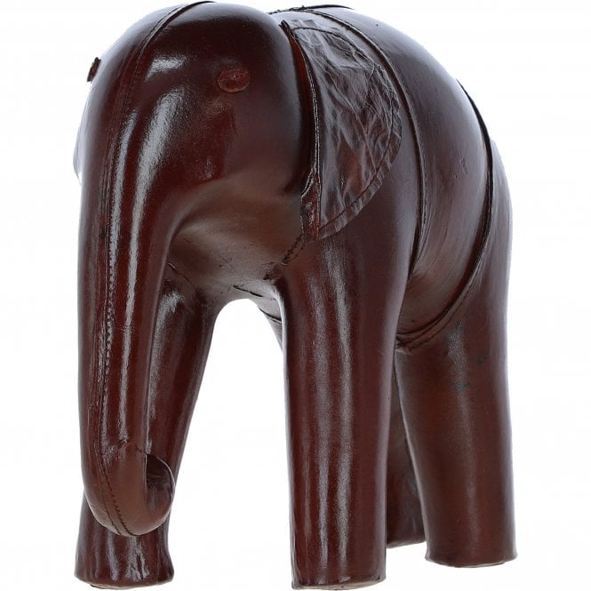 Ashwood Handcrafted Leather Elephant Decorative Ornament Chestnut: LF-176