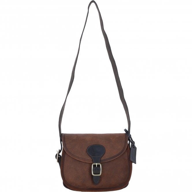 Ashwood Heritage Handcrafted 100 Capacity Leather Cartridge Bag Oily Brown : Madox