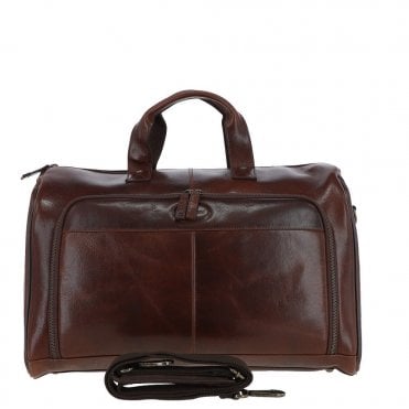Ashwood Hi Veg Leather Flight-Cabin Weekend Holdall Tempo Brown :  8150