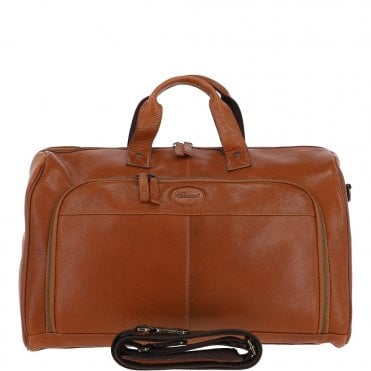 Ashwood Hi Veg Leather Flight-Cabin Weekend Holdall Tempo Tan :  8150
