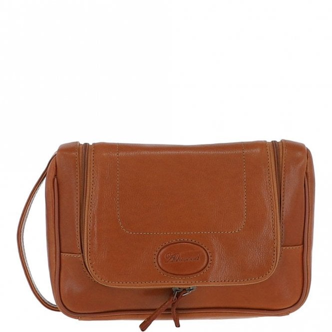 Ashwood Hi Veg Leather Hanging Wash Bag Tempo Tan : 8140