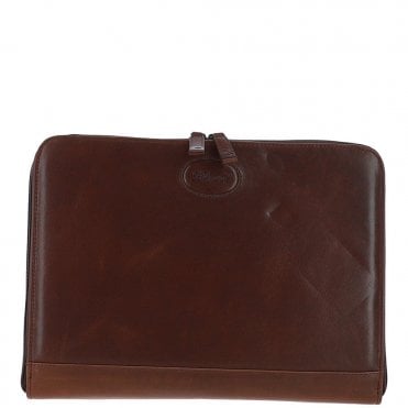 Ashwood Hi Veg Leather Tablet Holder and A4 Sleeve Section Tempo Brown: 8141