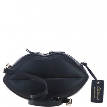 Iconic Lip-Shaped Crossbody Bag Black: Y-72