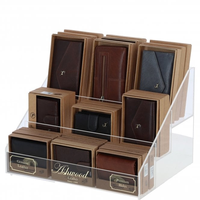 Ashwood Ladies Assorted 50 Purse Bundle + FREE Display Stand Included