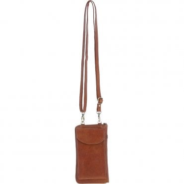 Ashwood Ladies Leather Phonebag/Purse Honey: T-80