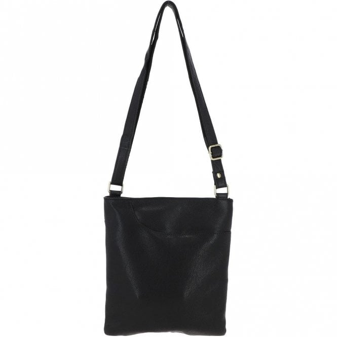 Ashwood Ladies Michigan Pocket Crossbody Bag Black : M-68