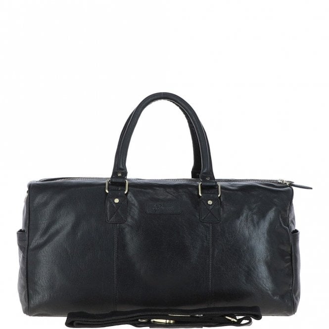 Ashwood Large Leather Holdall Black : G-30