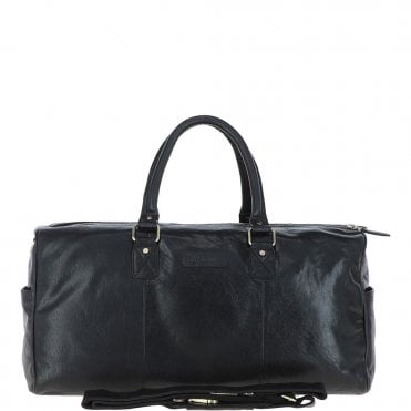 Ashwood Large Leather Holdall Black : G-30
