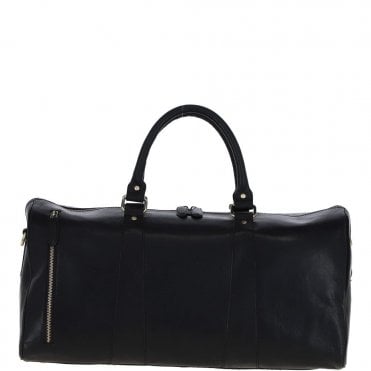 Ashwood Large Leather Holdall – Black: T-77