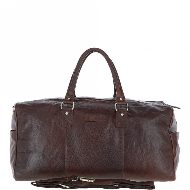 Ashwood Large Leather Holdall Brandy : G-30
