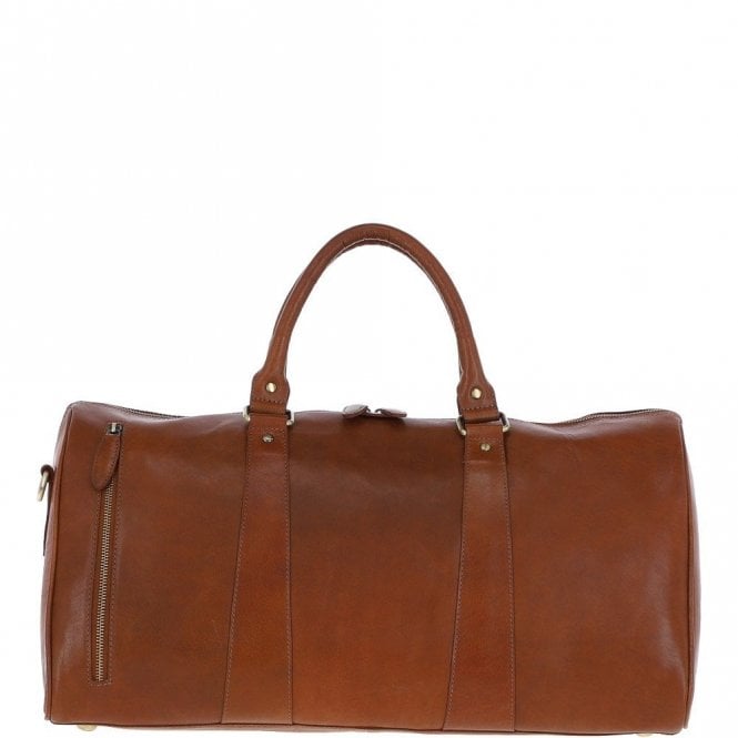 Ashwood Large Leather Holdall – Honey: T-77