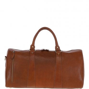 Ashwood Large Leather Holdall – Honey: T-77