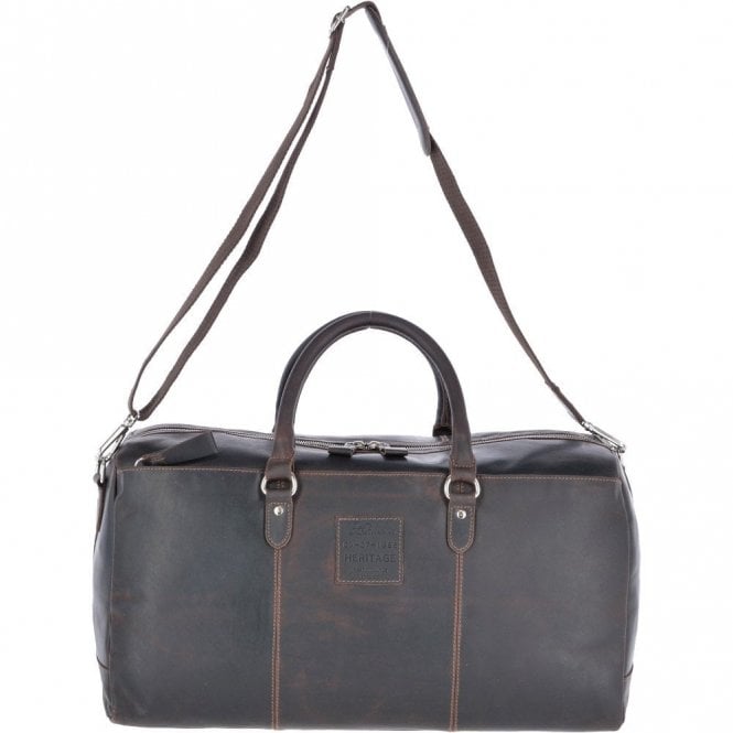 Ashwood Large Leather Oily Hunter Holdall Brown : 1666