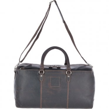 Large Leather Oily Hunter Holdall Brown : 1666