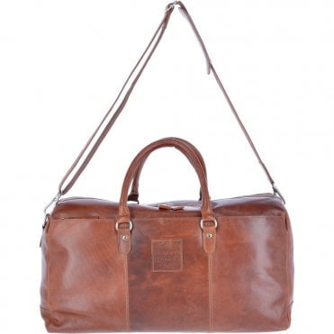 Large Leather Oily Hunter Holdall Tan : 1666